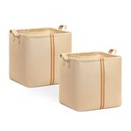 Ocean Home Textile 30x30x30 cm 2'li Çocuk Odası Jüt Keten Kumaş Sepet Set
