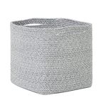 Ocean Home Textile 30x30x30 cm Gri Kırçıllı Pamuklu Sepet