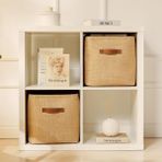 Ocean Home Textile 30x30x30 cm Ocean Home Textie 2'li Jüt Sepet Set