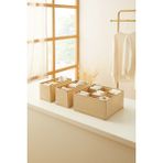 Ocean Home Textile 3'lü Bölmeli Petek Bej Çekmece İçi Dolap Çamaşır Düzenleyici Katlanır Saklama Kutusu Organizer Set - 1*28X28X13 + 2*13X28X13