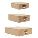 Ocean Home Textile 3'lü Jüt Destekli Hurç Set 31 x 38 x 12 + 45 x 55 x 18 + 55 x 70 x 18 cm
