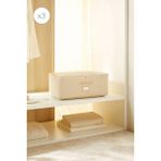 Ocean Home Textile 3'lü Orta Boy Bej Balıksırtı Hurç Set 52 x 28 x 21 cm - 3 Adet