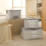 Ocean Home Textile 3Lu Pvc Pencereli Stuff & Things Gri Cizgili Hurc Set
