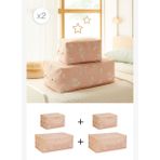 Ocean Home Textile 4'lü Çocuk Odası Deniz Kızı Hurç Set 2 Adet 30 x 22 x 18 / 2 Adet 52 x 28 x 21 cm