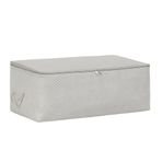 Ocean Home Textile 52x28x21 cm Orta Boy Gri Balıksırtı Hurç
