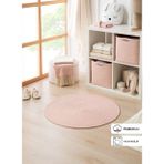 Ocean Home Textile 80 cm Yıkanabilir Pembe Kırçıllı Pamuklu Halı Kilim
