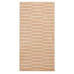 Ocean Home Textile 80x150 cm Bej Renk Çizgi Desenli Şönil Halı Kilim