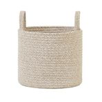 Ocean Home Textile Bej Kırçıllı Jüt Halat Sepet 26 x 22 cm
