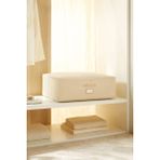 Ocean Home Textile Büyük Boy Bej Balıksırtı Baza Altı Yastık Yorgan Kazak Hurcu, Hurç 62x46x22 cm - Açık Bej - 62 x 46 x 22 cm - 1 Adet