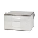 Ocean Home Textile Büyük Boy Pvc Pencereli Gri Çizgili Stuff & Things Hurç 60 X 43 X 35 Cm