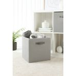 Ocean Home Textile Gri Jüt Dolap İçi Çamaşır Oyuncak Düzenleyici Katlanır Saklama Kutusu 33x30x33 cm - Koyu Gri - 33 x 30 x 33 cm