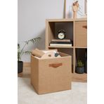 Ocean Home Textile Jüt Dolap İçi Çamaşır Oyuncak Düzenleyici Katlanır Saklama Kutusu Organizer 33x30x33