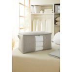 Ocean Home Textile Mega Boy Pencereli Gri Kapitone Yastık Yorgan Kazak Hurcu, Hurç 75x40x40 cm - 75 x 40 x 40 cm - 1 Adet
