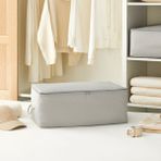 Ocean Home Textile Orta Boy Gri Balıksırtı Baza Altı Kazak Pike Battaniye Hurcu, Hurç 52x28x21 cm - 52 x 28 x 21 cm - 1 Adet