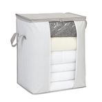 Ocean Home Textile Pvc Pencereli Gri Çizgili Stuff & Things Hurç 45 X 30 X 50 Cm
