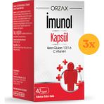 Ocean Imunol 40 Kapsül - 3 Adet (Toplam 120 Kapsül) - Dezenfektan Hediyeli (%72 Alkol)