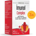 Ocean İmunol Complex Beta Glukan 30 Kapsül - 3 Adet (Toplam 90 Kapsül) - Dezenfektan Hediyeli (%72 Alkol)