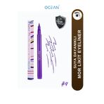 Ocean Mor Eyeliner, Likit Kalem Eyeliner, Suya Dayanıklı, Yoğun Pigmentli