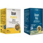Ocean Omega 3 1200 Mg 30 Kapsül - Limon Aromalı Balık Yağı + Ocean Vitamin D3 1000 Iu Sprey 20 Ml