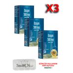 Ocean Omega 3 Balık Yağı 500 Mg 60 Kapsül 3 Adet ( 180 kapsül ) + Hap Kutusu HEDİYE