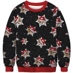 Ocean Plus B0CPJ67C94 Erkek Noel Kediciği tişört