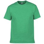 Ocean Plus Erkek Düz Pamuk Kısa Kollu Beyaz Tişört Streetwear Tee Siyah Gömlek Mürettebat Boyun Büyük Beden, Kül Yeşili, S