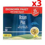 Ocean Plus Omega 3 3x100 Kapsül Balık Yağı