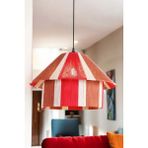 Ocean Point El Yapımı Iplik Dokuma Avize Çok Renkli Modern Tasarım Dekoratif Bohem Sarkıt Lamba (50 cm ) Oceanpoint - Kırmızı - Beyaz