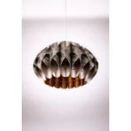 Ocean Point Yaprak Dokulu Modern Sarkıt Aydınlatma, Dekoratif Avize, 45×28 Cm, E27 - Gümüş