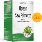 Ocean Saw Palmetto 350 mg 60 Kapsül - 3 Adet (Toplam 180 Kapsül) - Dezenfektan Hediyeli (%72 Alkol)