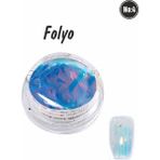 Ocean Tırnak Süsleme Folyo Parçaları Nail Art Tırnak Süsleme Şeritleri - Koyu Mavi
