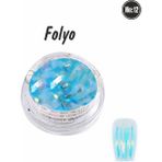 Ocean Tırnak Süsleme Folyo Parçaları Nail Art Tırnak Süsleme Şeritleri - Mavi