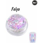Ocean Tırnak Süsleme Folyo Parçaları Nail Art Tırnak Süsleme Şeritleri - Pembe ebruli