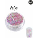 Ocean Tırnak Süsleme Folyo Parçaları Nail Art Tırnak Süsleme Şeritleri - Pembe