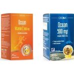 Ocean Vitamin C 1000 Mg 30 Tablet+500 Mg 60 Kapsül Limon Aromalı Balık Yağı