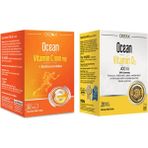 Ocean Vitamin D3 400 Iu Sprey 20ML +Vitamin C 1000MG 30 Tablet
