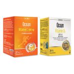 Ocean Vitamin D3 600 Iu Sprey 20ML + Vitamin C 1000MG 30 Tablet