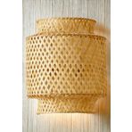 oceanpoint Bambu Aplik Aydınlatma Duvar Aplik İç Mekan İskandinav Tasarım 29 cm