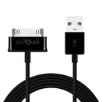 OcioDual Tablet PC Şarj Kablosu Veri Kablosu Data Sync USB Siyah Samsung Galaxy Tab 2 10.1 GT-P5100 P5110 ile Uyumlu