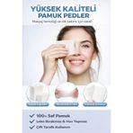 Octacare Makyaj Temizleme Pedi, Ince, Yumuşak Yüz Temizleme Mendilleri Kirpik Temizliği 300 Adet