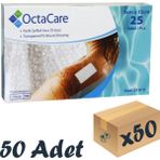 Octacare Şeffaf Pedli Su Geçirmez Yaraa Örtüsü 9cm x 15CM 50 Adet Tekli Steril Paket