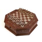 Octagon Byk Gül Satranç Seti