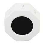 Octagon Pomodoro Zamanlayıcı Saati, LCD Otomatik Dönen Ekran Masası Verimlilik Zamanlayıcı Çocuklar Için Mutfak Yemek Ofisi Çalışma (WHITE)
