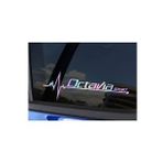 Octavia Yan Cam Sticker Oto Kapı 20 Cm X 7 Cm Hologram c87