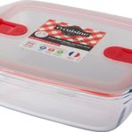 Ocuisine Beyaz Dikdörtgen Cam 28x20 cm Saklama Kabı