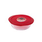Ocuisine Kırmızı Yuvarlak Cam 20 cm Saklama Kabı