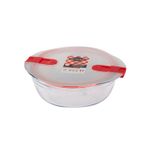Ocuisine Kırmızı Yuvarlak Cam 26x23 cm Saklama Kabı