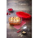 Ocuisine Square Roast 21x21 cm Kırmızı Saklama Kabı
