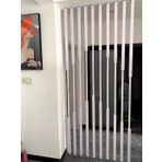Oda Bölücü Hollow Decor Wall Partition for Tv/Bedroom/Office, 10pcs Room Divider Floor to Ceiling No Drilling, Adjustable Metal Standing Pole Decor(24ft/288in/732cm)