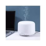 Oda Hava Nemlendirici, Buhar Makinesi ve Aroma Difüzörü 500 ml 12W Güç 17X13CM - Beyaz